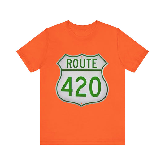 Route 420 Graphic Tee, Unisex Short Sleeve Shirt, Vintage Road Trip Shirt, Cool Casual Wear, Gift for Adventure Lovers, Fun Summer Tee