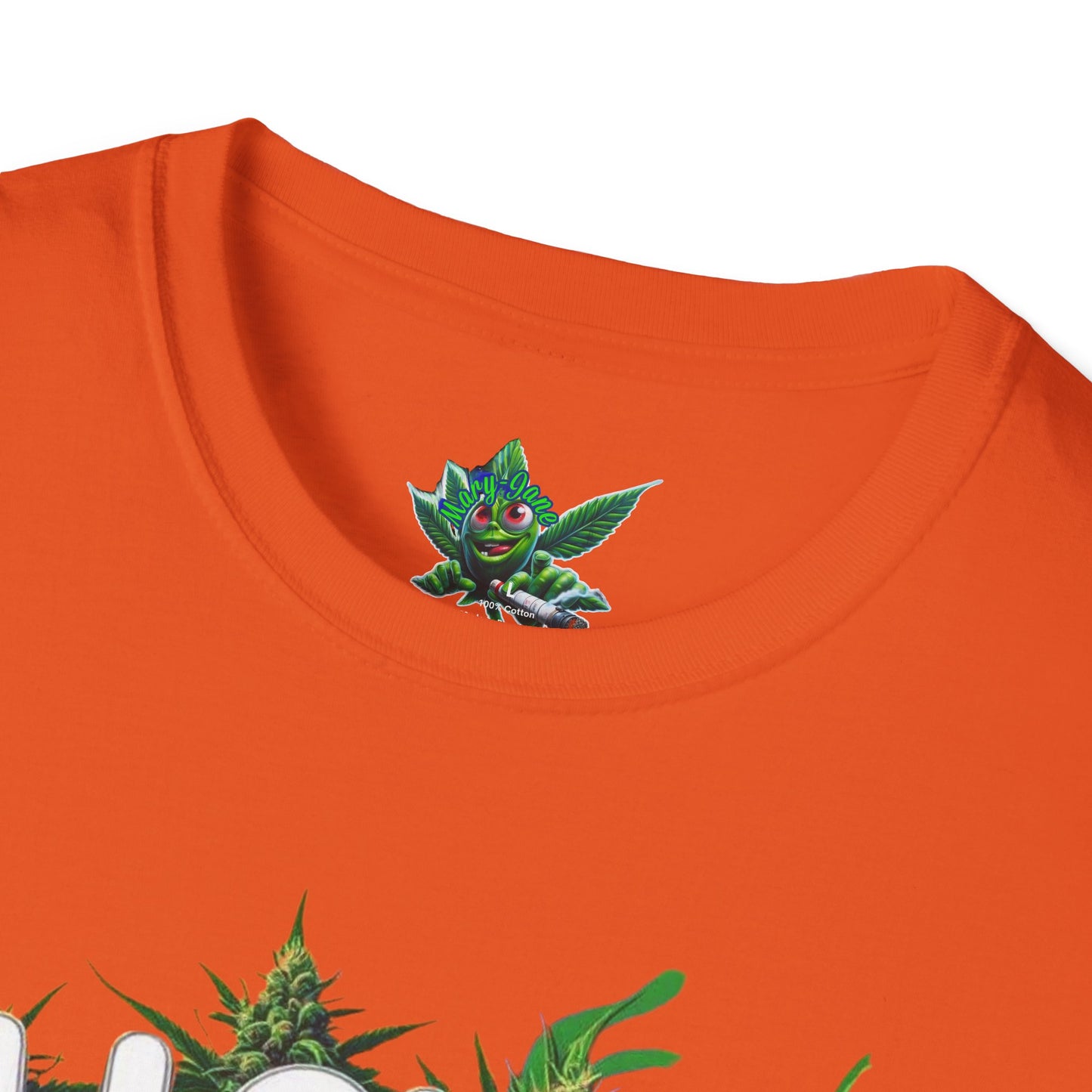 Unisex Softstyle T-Shirt, Casual Weed & Coffee Tee, Funny Gift for Coffee Lovers, 420 Celebration Apparel, Everyday Wear-Mary Jane 2025