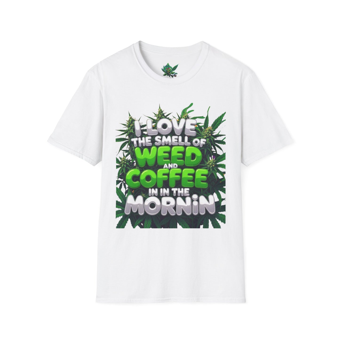Unisex Softstyle T-Shirt, Casual Weed & Coffee Tee, Funny Gift for Coffee Lovers, 420 Celebration Apparel, Everyday Wear-Mary Jane 2025