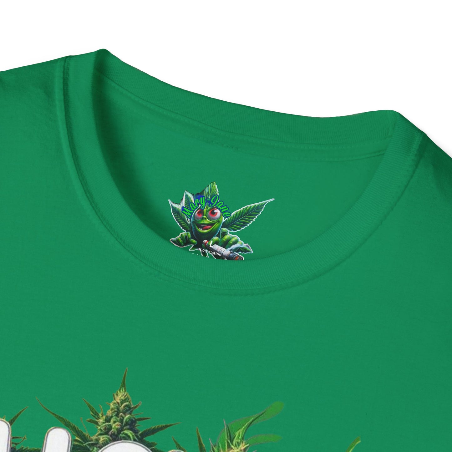 Unisex Softstyle T-Shirt, Casual Weed & Coffee Tee, Funny Gift for Coffee Lovers, 420 Celebration Apparel, Everyday Wear-Mary Jane 2025