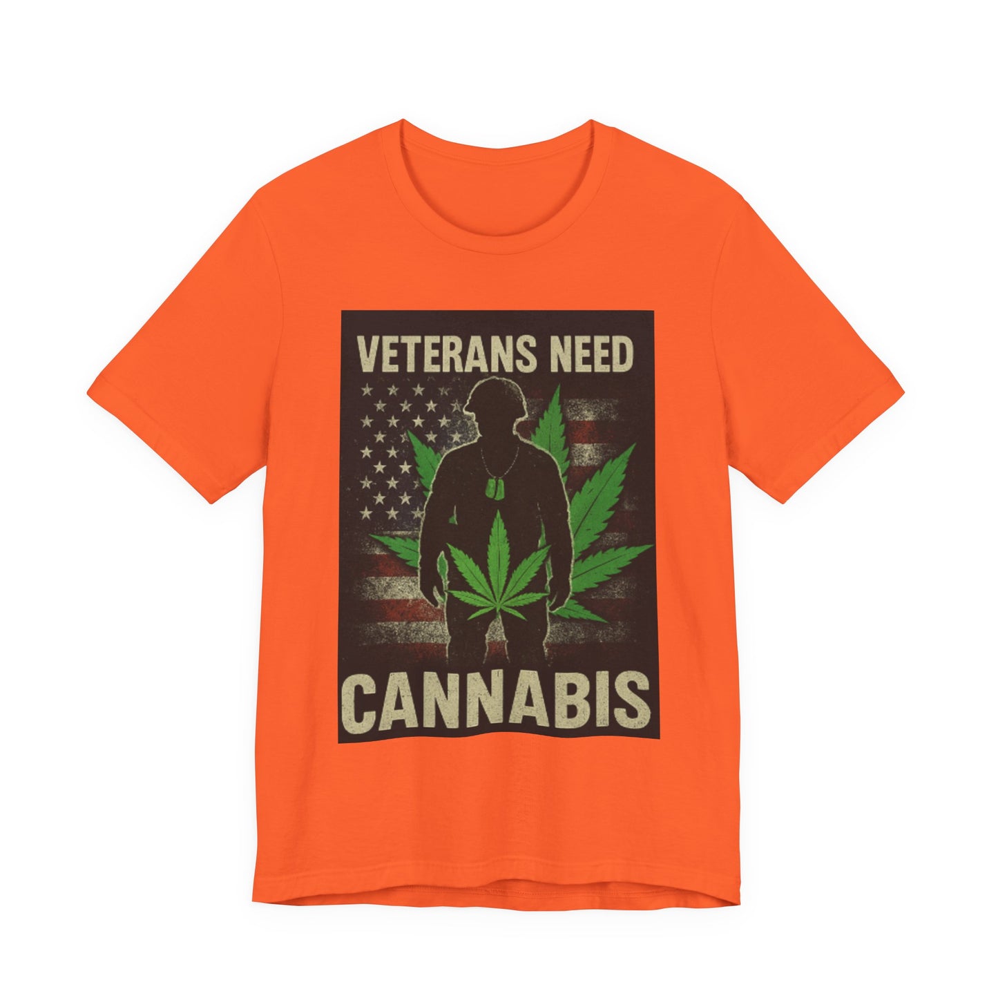 Veterans Need Cannabis Tee, Unisex T-Shirt for Veterans, Support Cannabis Awareness, Gift for Military Families, Cannabis Activism Shirt