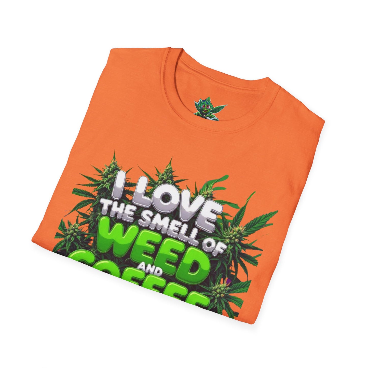 Unisex Softstyle T-Shirt, Casual Weed & Coffee Tee, Funny Gift for Coffee Lovers, 420 Celebration Apparel, Everyday Wear-Mary Jane 2025