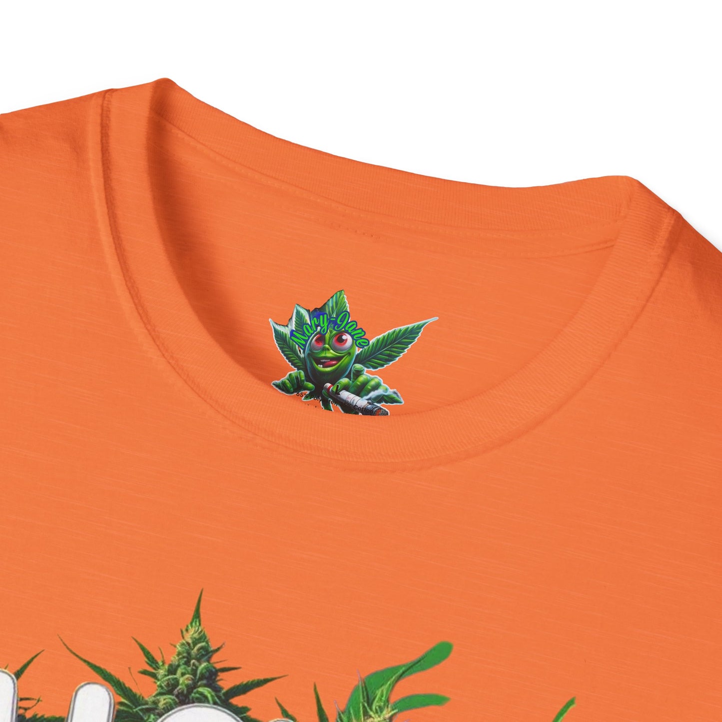 Unisex Softstyle T-Shirt, Casual Weed & Coffee Tee, Funny Gift for Coffee Lovers, 420 Celebration Apparel, Everyday Wear-Mary Jane 2025