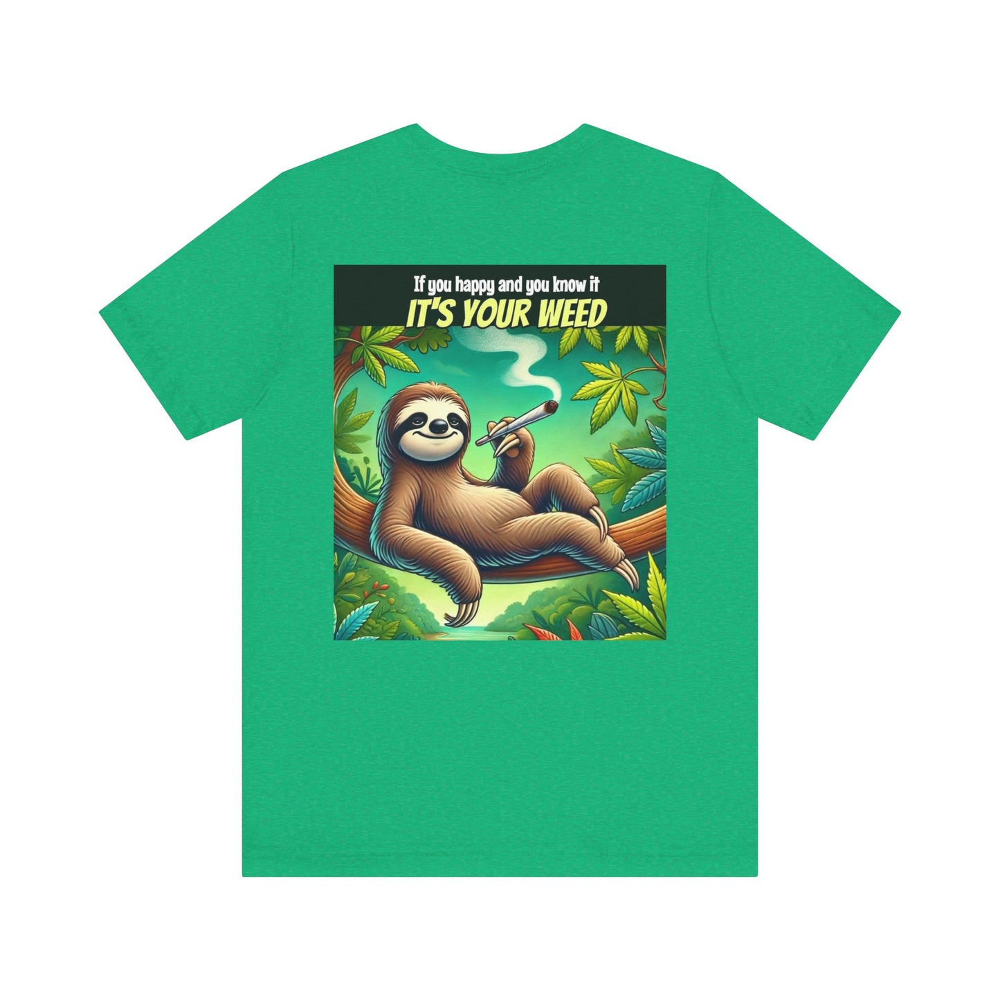 Chill Sloth Graphic Tee - Perfect for Cannabis Lovers, Comfortable Unisex Tee, Gift for Stoners, Funny Weed Shirt, Nature Lover Apparel-Mary Jane 2025