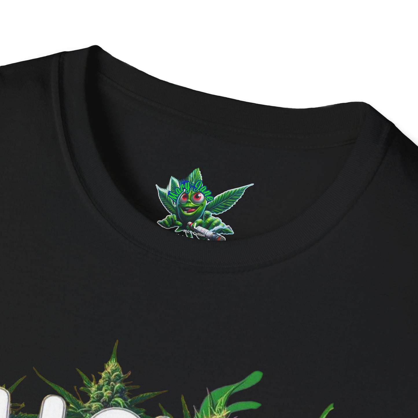 Unisex Softstyle T-Shirt, Casual Weed & Coffee Tee, Funny Gift for Coffee Lovers, 420 Celebration Apparel, Everyday Wear-Mary Jane 2025
