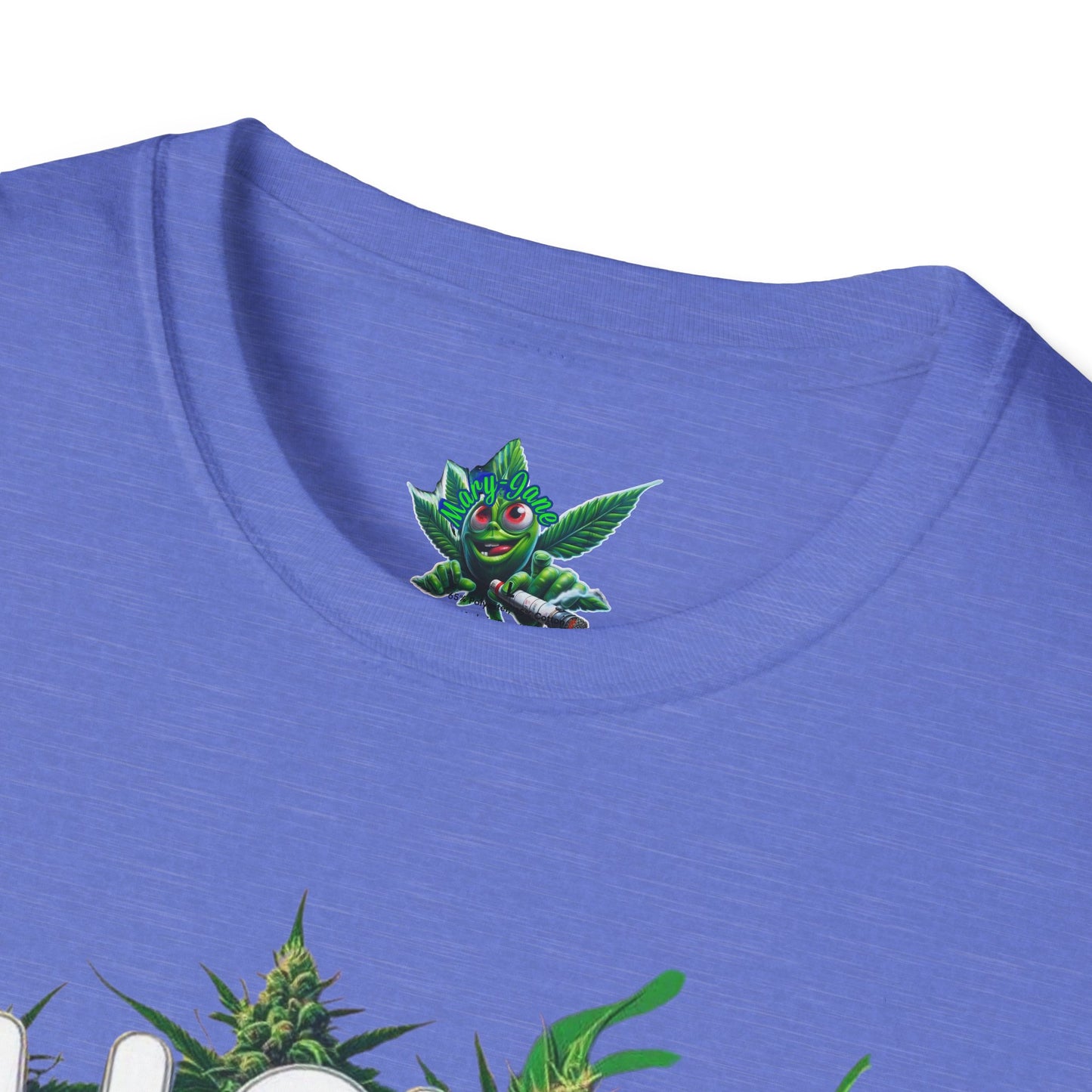 Unisex Softstyle T-Shirt, Casual Weed & Coffee Tee, Funny Gift for Coffee Lovers, 420 Celebration Apparel, Everyday Wear-Mary Jane 2025