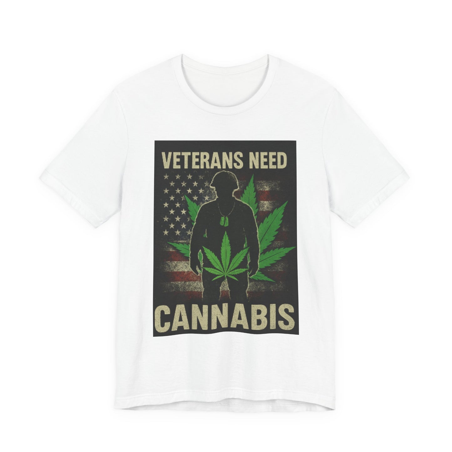 Veterans Need Cannabis Tee, Unisex T-Shirt for Veterans, Support Cannabis Awareness, Gift for Military Families, Cannabis Activism Shirt