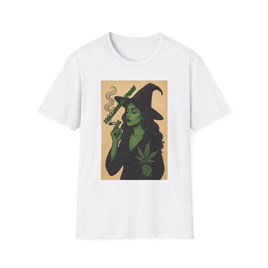 Witchy Vibes Unisex Softstyle T-Shirt, Halloween Costume Tee, Gift for Her, Boho Witch Shirt, Vintage Graphic Tee, Spooky Apparel