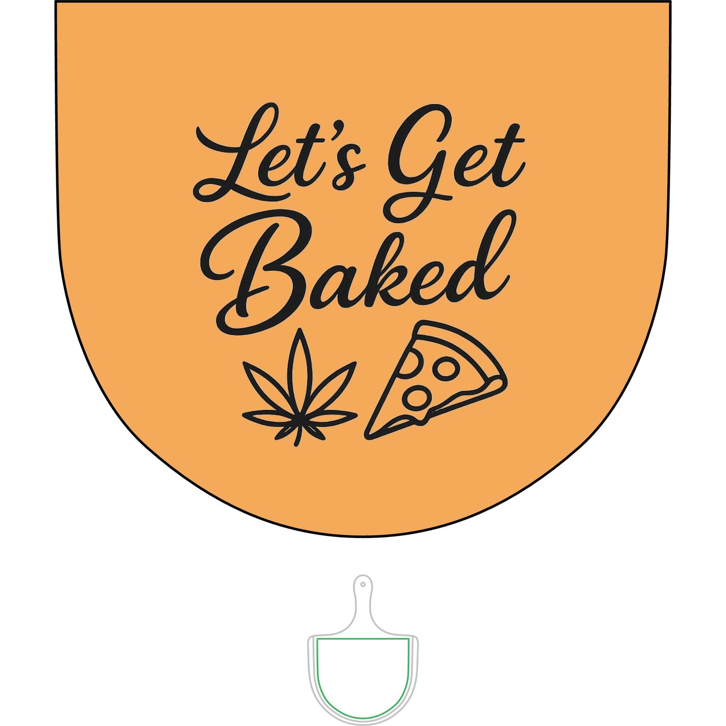 Let’s Get Baked” Engraved Charcuterie Board – Cannabis Leaf & Pizza Design | Funny 420 Gift for Foodies & Smokers - Bamboo Pizza Board - Let's Get Baked, Pizza Party Gift, Unique Kitchen Decor, Handmade Serving Platter, Fun Cooking Accessory