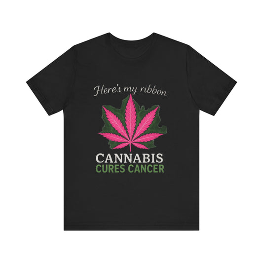 Cannabis Awareness Tee - Unisex Jersey Short Sleeve T-Shirt, Support Cancer Awareness, Gift for Advocates, Fundraiser Apparel