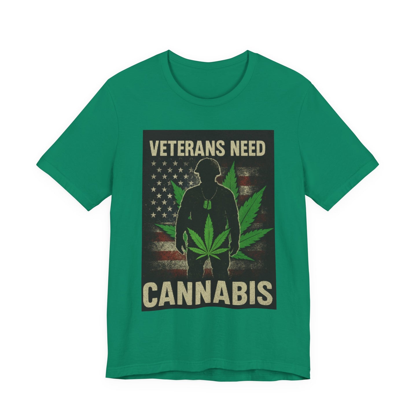 Veterans Need Cannabis Tee, Unisex T-Shirt for Veterans, Support Cannabis Awareness, Gift for Military Families, Cannabis Activism Shirt