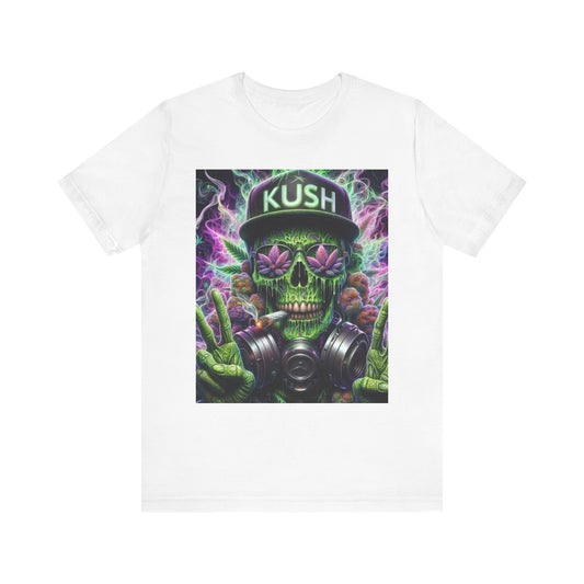Kush Skull Graphic Tee - Perfect for Stoners, Casual Wear, Gifts, Festival Apparel, Comfortable Streetwear-Mary Jane 2025