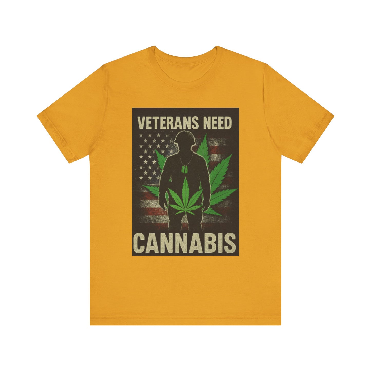 Veterans Need Cannabis Tee, Unisex T-Shirt for Veterans, Support Cannabis Awareness, Gift for Military Families, Cannabis Activism Shirt