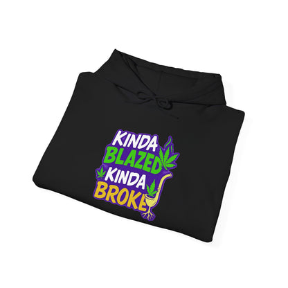 Kinda Blazed Kinda Broke T-Shirt | Funny Cannabis Weed Stoner Graphic Tee