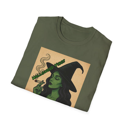 Witchy Vibes Unisex Softstyle T-Shirt, Halloween Costume Tee, Gift for Her, Boho Witch Shirt, Vintage Graphic Tee, Spooky Apparel