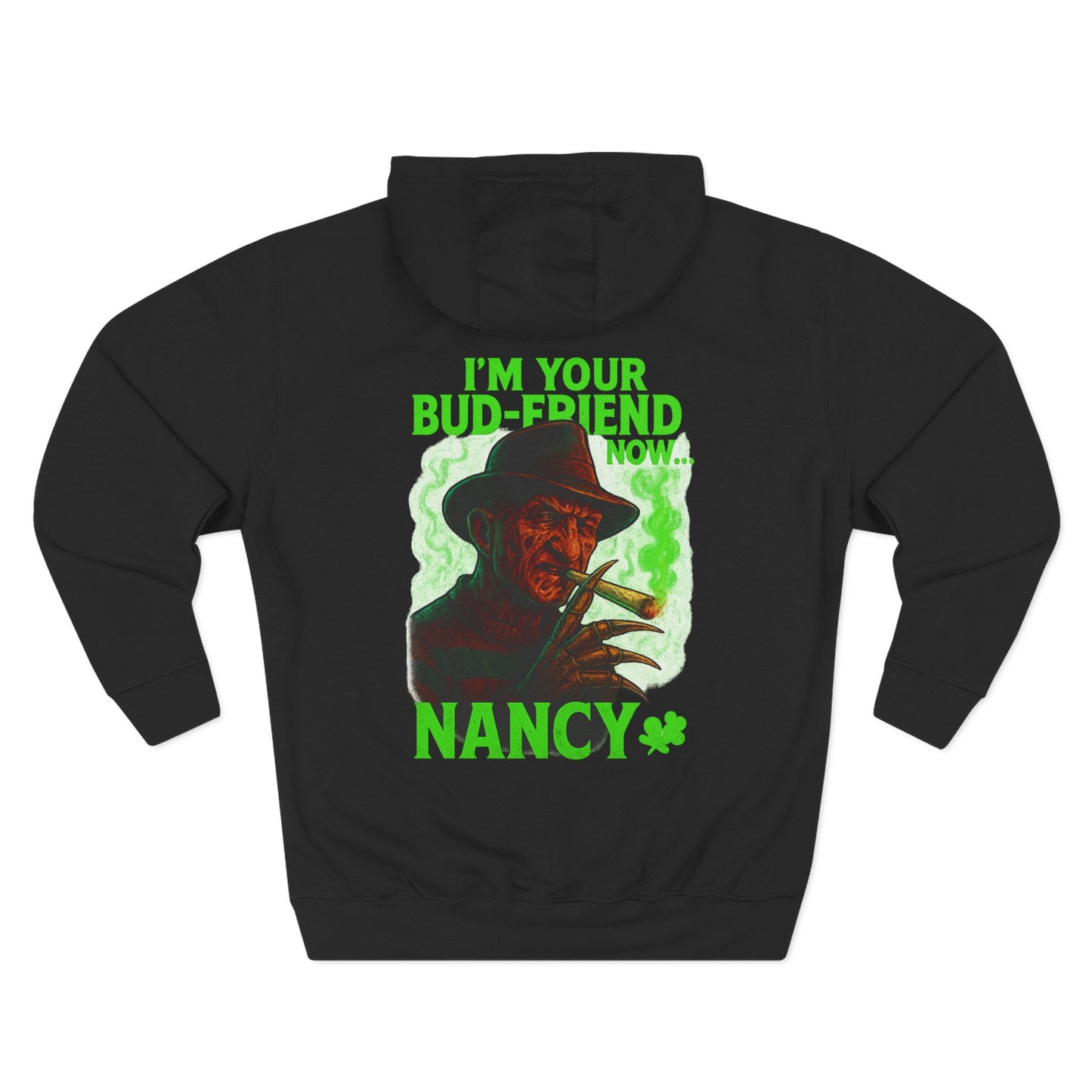 Green Horror Bud-Friend Fleece Hoodie