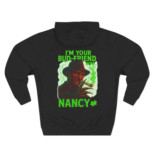 Green Horror Bud-Friend Fleece Hoodie