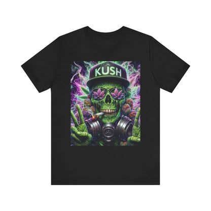 Kush Skull Graphic Tee - Perfect for Stoners, Casual Wear, Gifts, Festival Apparel, Comfortable Streetwear-Mary Jane 2025