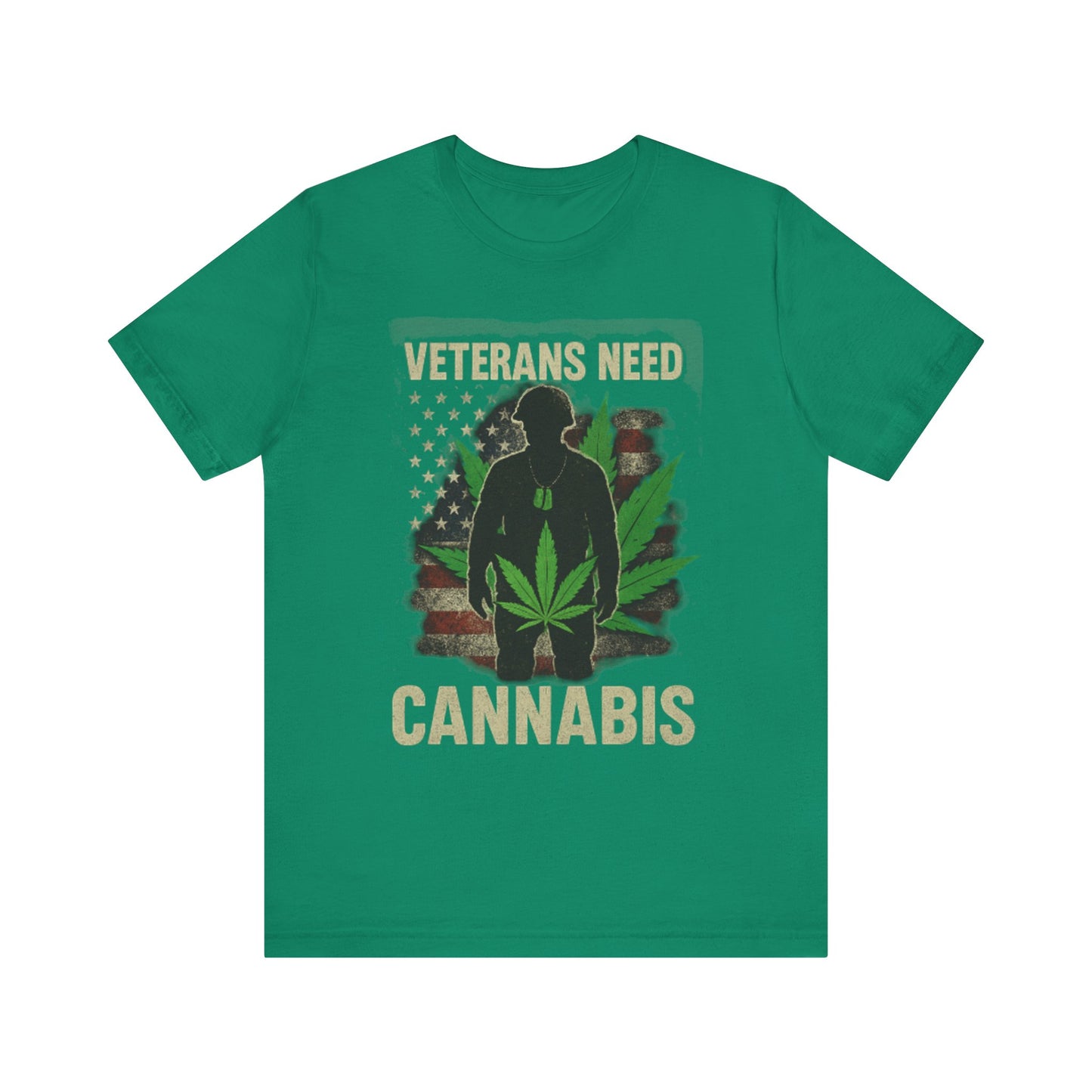 Veterans Need Cannabis Tee, Unisex T-Shirt for Veterans, Support Cannabis Awareness, Gift for Military Families, Cannabis Activism Shirt