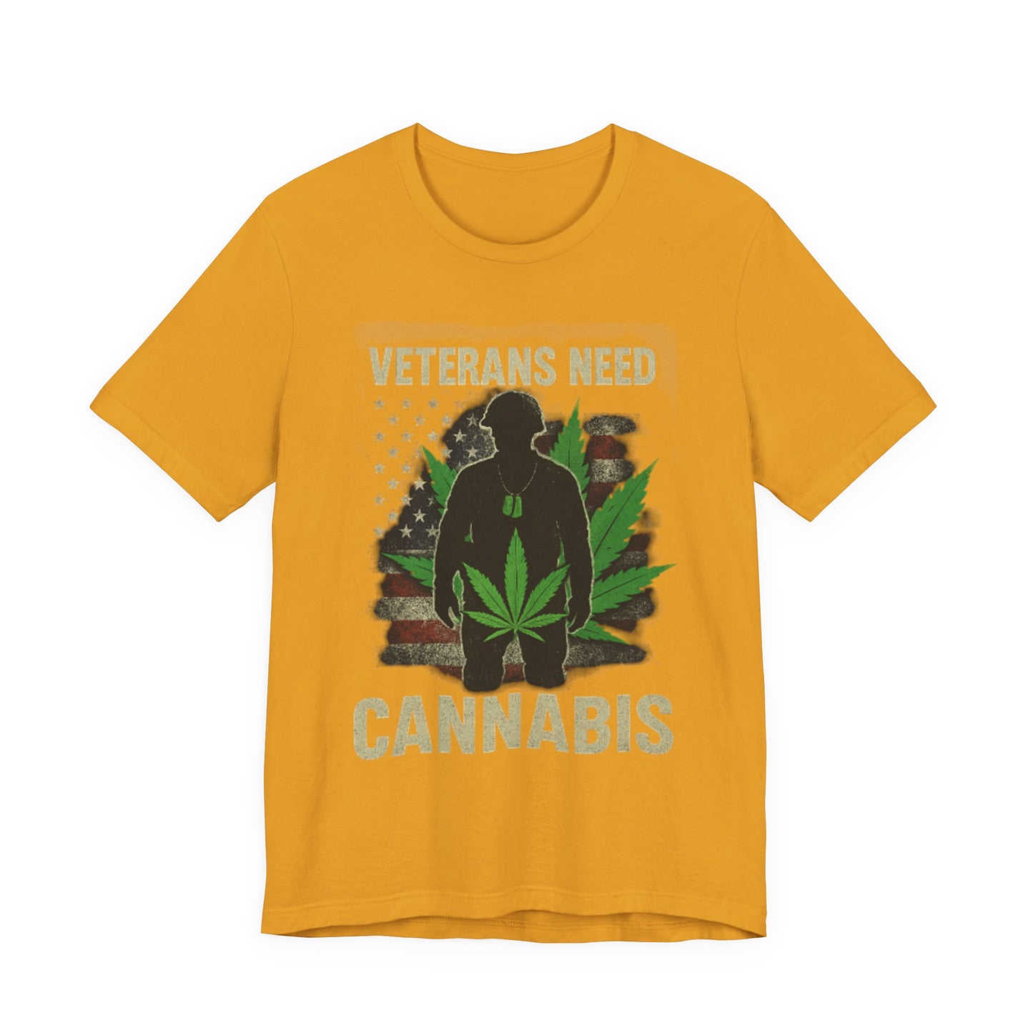 Veterans Need Cannabis Tee, Unisex T-Shirt for Veterans, Support Cannabis Awareness, Gift for Military Families, Cannabis Activism Shirt