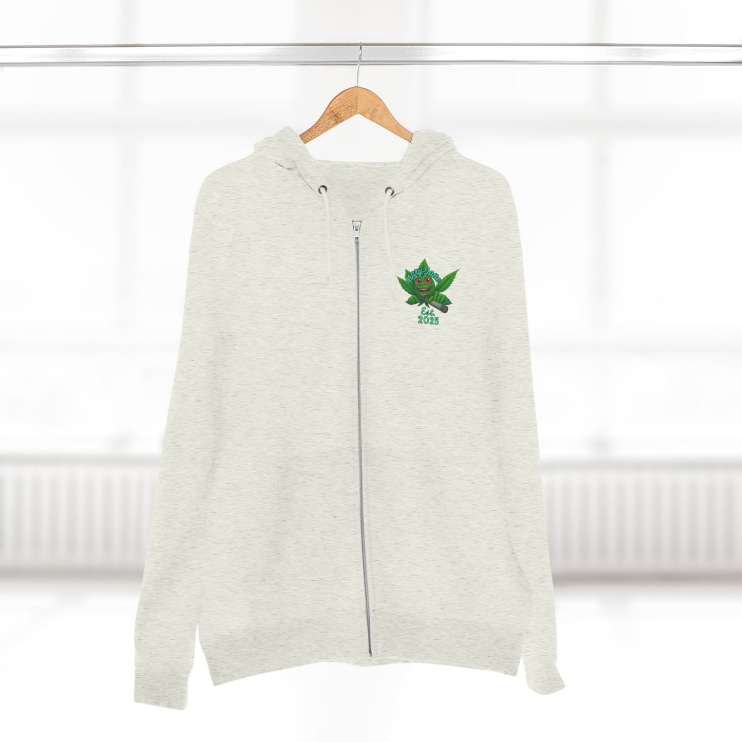 Stoner King Zip Hoodie - Trendy Unisex Hoodie for Chill Vibes, Perfect for Parties, Gifts, 420 Celebrations, Comfortable Layering