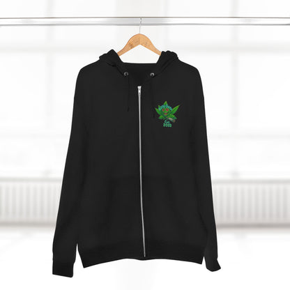 Stoner King Zip Hoodie - Trendy Unisex Hoodie for Chill Vibes, Perfect for Parties, Gifts, 420 Celebrations, Comfortable Layering