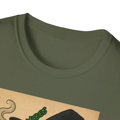 Witchy Vibes Unisex Softstyle T-Shirt, Halloween Costume Tee, Gift for Her, Boho Witch Shirt, Vintage Graphic Tee, Spooky Apparel