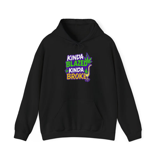 Kinda Blazed Kinda Broke T-Shirt | Funny Cannabis Weed Stoner Graphic Tee