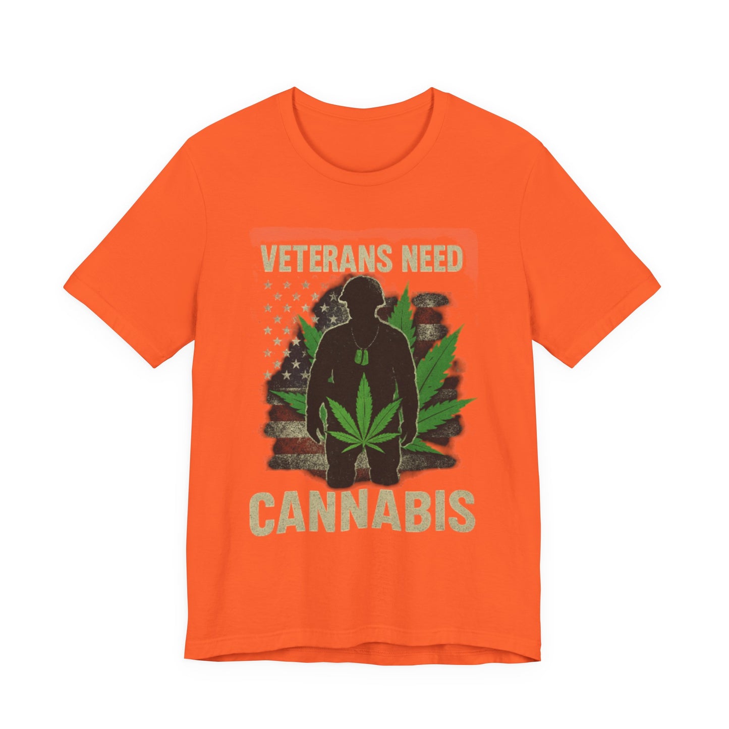Veterans Need Cannabis Tee, Unisex T-Shirt for Veterans, Support Cannabis Awareness, Gift for Military Families, Cannabis Activism Shirt