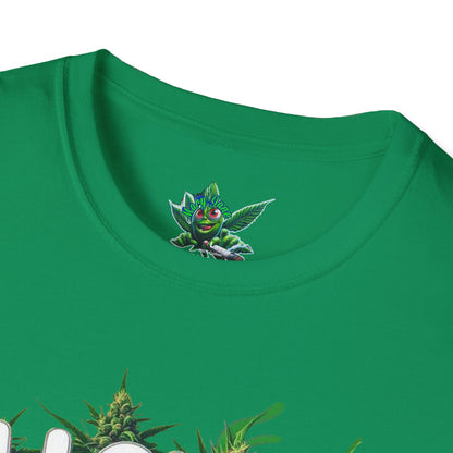 Unisex Softstyle T-Shirt, Casual Weed & Coffee Tee, Funny Gift for Coffee Lovers, 420 Celebration Apparel, Everyday Wear-Mary Jane 2025