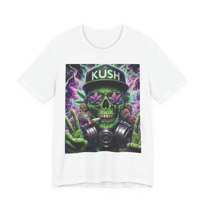 Kush Skull Graphic Tee - Perfect for Stoners, Casual Wear, Gifts, Festival Apparel, Comfortable Streetwear-Mary Jane 2025