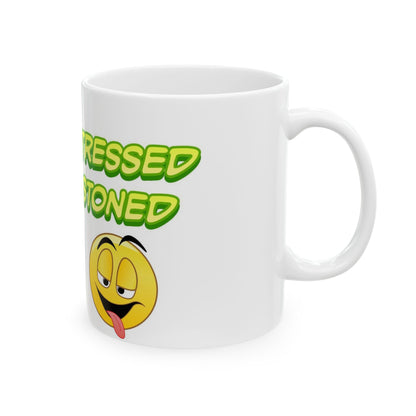 Copy of Chill Vibes Ceramic Mug - "Stay Stressed, Stay Stoned" - Fun Gifts for Coffee Lovers, Relaxation, Home Decor, Unique Birthday Present-Mary Jane 2025