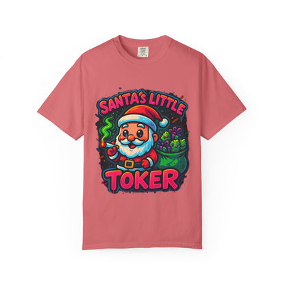 Santa’s Little Toker Christmas Shirt – Cute Chibi Weed Santa Holiday Tee