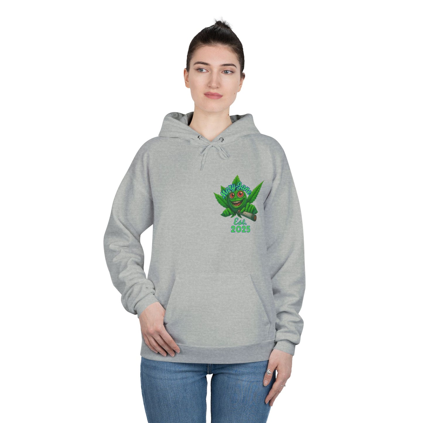 Ghostly Vibes Eco-Friendly Hoodie, Halloween Sweatshirt, Unisex Pullover, Festival Fashion, EcoSmart Apparel, Ghost Goblins Ganja