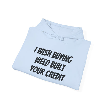 Humorous Cannabis Hoodie, Unisex Heavy Blend Sweatshirt, Gift for Stoners, Funny Weed Apparel, Cozy Layer for Chill Days, Credit [...]