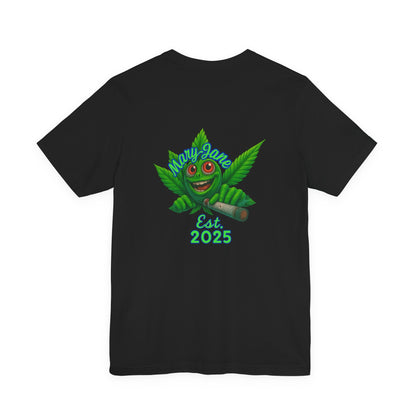 Ghost Goblins and Ganja T-Shirt, Funny Halloween Tee, Weed Lover Gift, Unisex Graphic Tee, Stoner Apparel, Est. 2025 Shirt