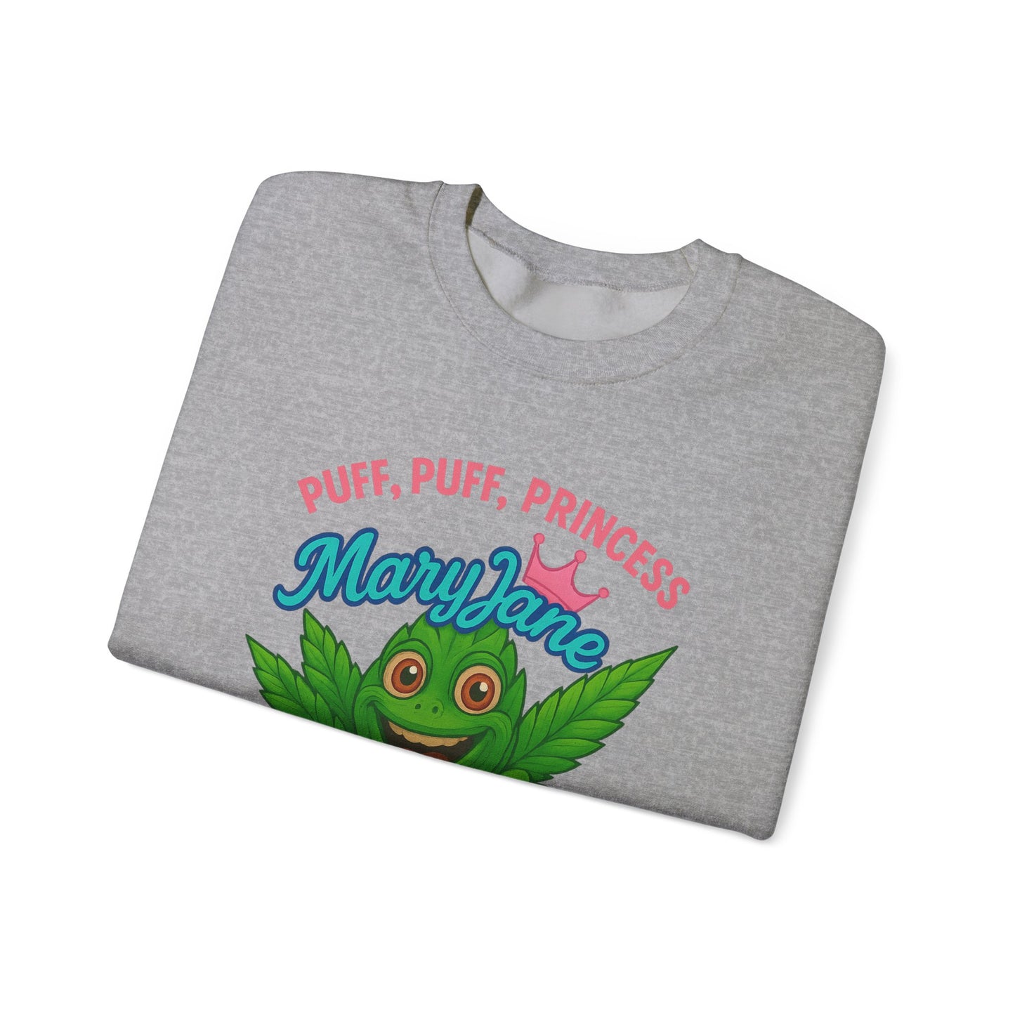 Mary Jane Puff Puff Princess Sweatshirt, Funny Cannabis Crewneck, Unisex Sweatshirt, Weed Lover Gift, 420 Apparel, Comfy Pullover