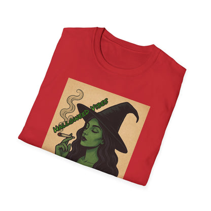 Witchy Vibes Unisex Softstyle T-Shirt, Halloween Costume Tee, Gift for Her, Boho Witch Shirt, Vintage Graphic Tee, Spooky Apparel