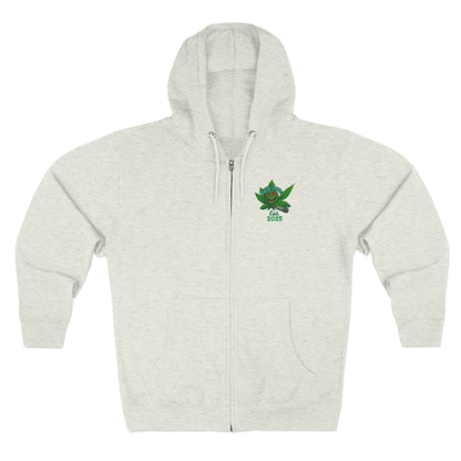 Stoner King Zip Hoodie - Trendy Unisex Hoodie for Chill Vibes, Perfect for Parties, Gifts, 420 Celebrations, Comfortable Layering