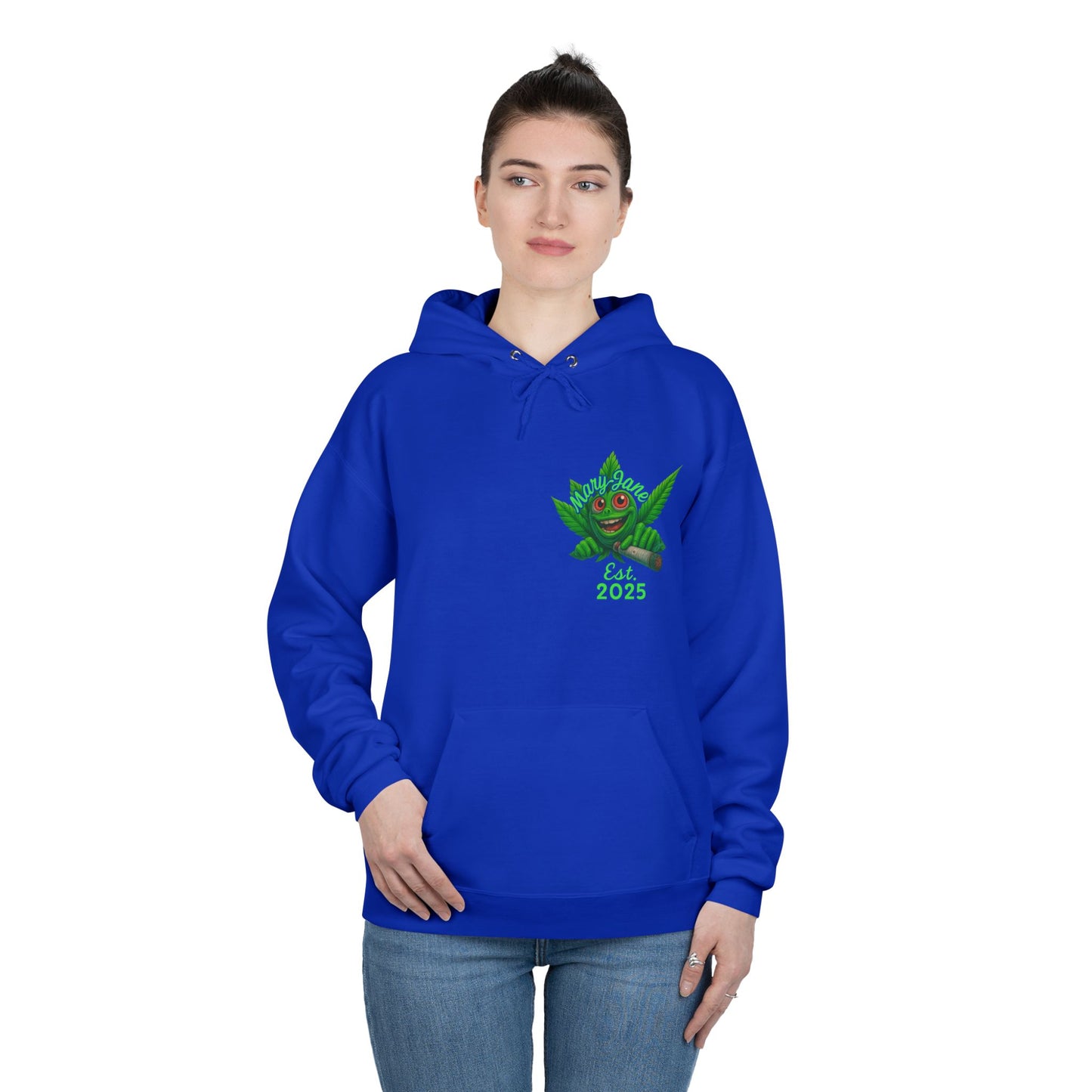 Ghostly Vibes Eco-Friendly Hoodie, Halloween Sweatshirt, Unisex Pullover, Festival Fashion, EcoSmart Apparel, Ghost Goblins Ganja