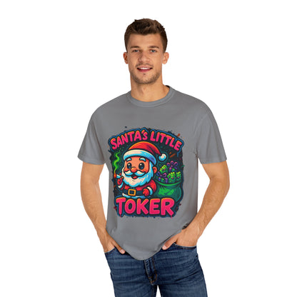 Santa’s Little Toker Christmas Shirt – Cute Chibi Weed Santa Holiday Tee