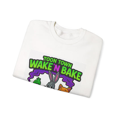 Toon Town Wake 'N Bake Crewneck Sweatshirt