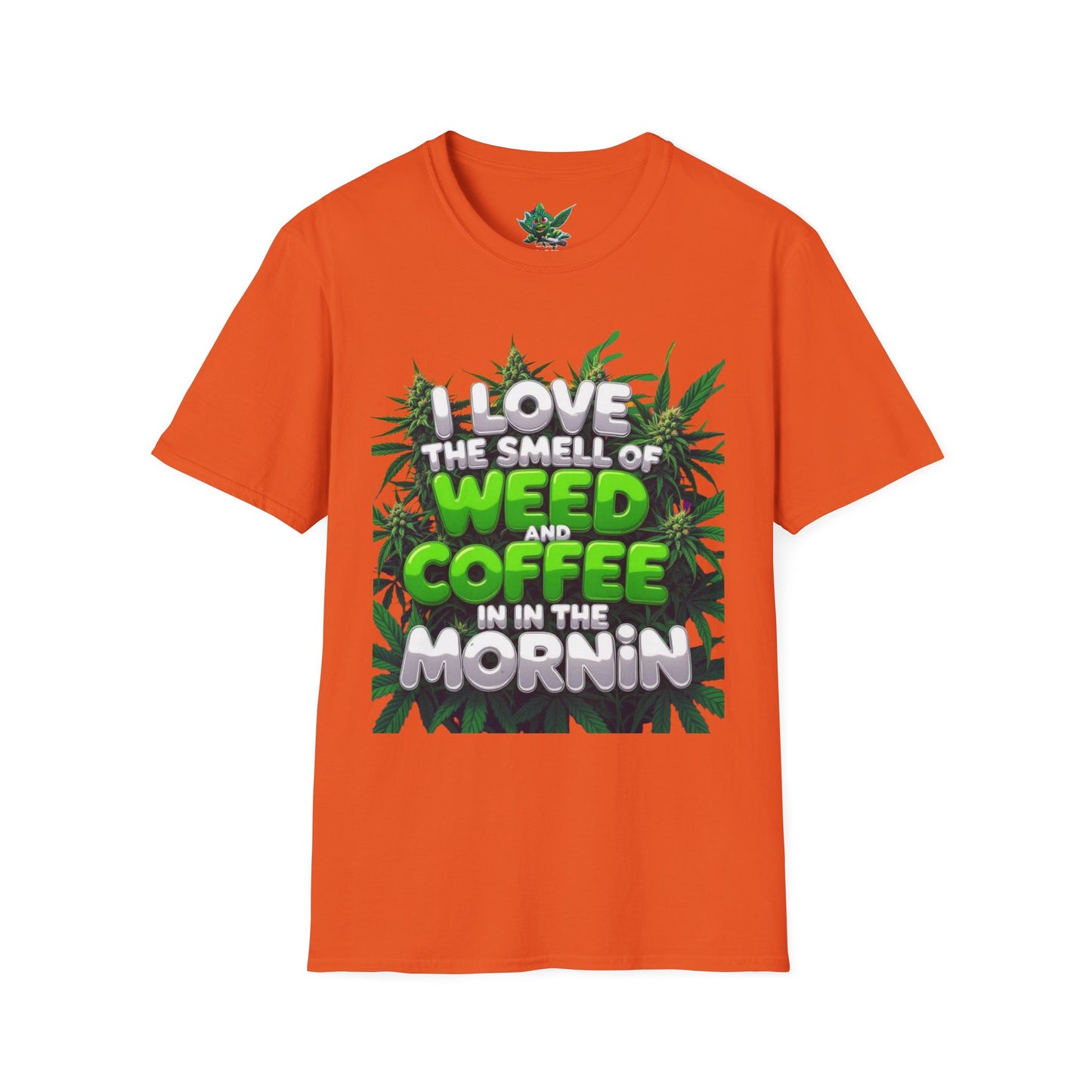 Unisex Softstyle T-Shirt, Casual Weed & Coffee Tee, Funny Gift for Coffee Lovers, 420 Celebration Apparel, Everyday Wear-Mary Jane 2025