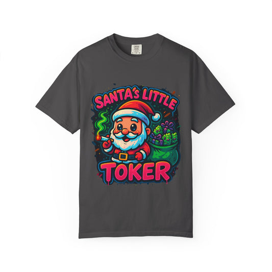 Santa’s Little Toker Christmas Shirt – Cute Chibi Weed Santa Holiday Tee