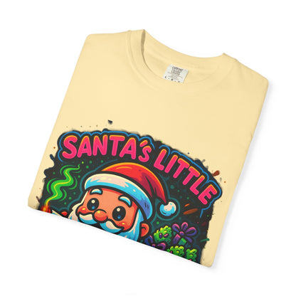Santa’s Little Toker Christmas Shirt – Cute Chibi Weed Santa Holiday Tee