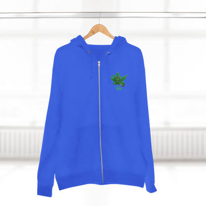 Stoner King Zip Hoodie - Trendy Unisex Hoodie for Chill Vibes, Perfect for Parties, Gifts, 420 Celebrations, Comfortable Layering