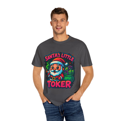 Santa’s Little Toker Christmas Shirt – Cute Chibi Weed Santa Holiday Tee