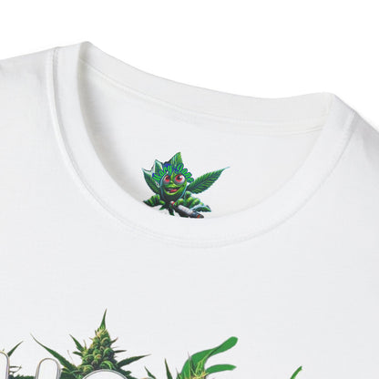 Unisex Softstyle T-Shirt, Casual Weed & Coffee Tee, Funny Gift for Coffee Lovers, 420 Celebration Apparel, Everyday Wear-Mary Jane 2025