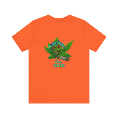 Ghost Goblins and Ganja T-Shirt, Funny Halloween Tee, Weed Lover Gift, Unisex Graphic Tee, Stoner Apparel, Est. 2025 Shirt