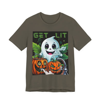 Halloween Ghost T-Shirt, Fun Tee, Autumn Outfit, Halloween Costume, Casual Wear, Gift for Halloween Lovers, Unisex Tee